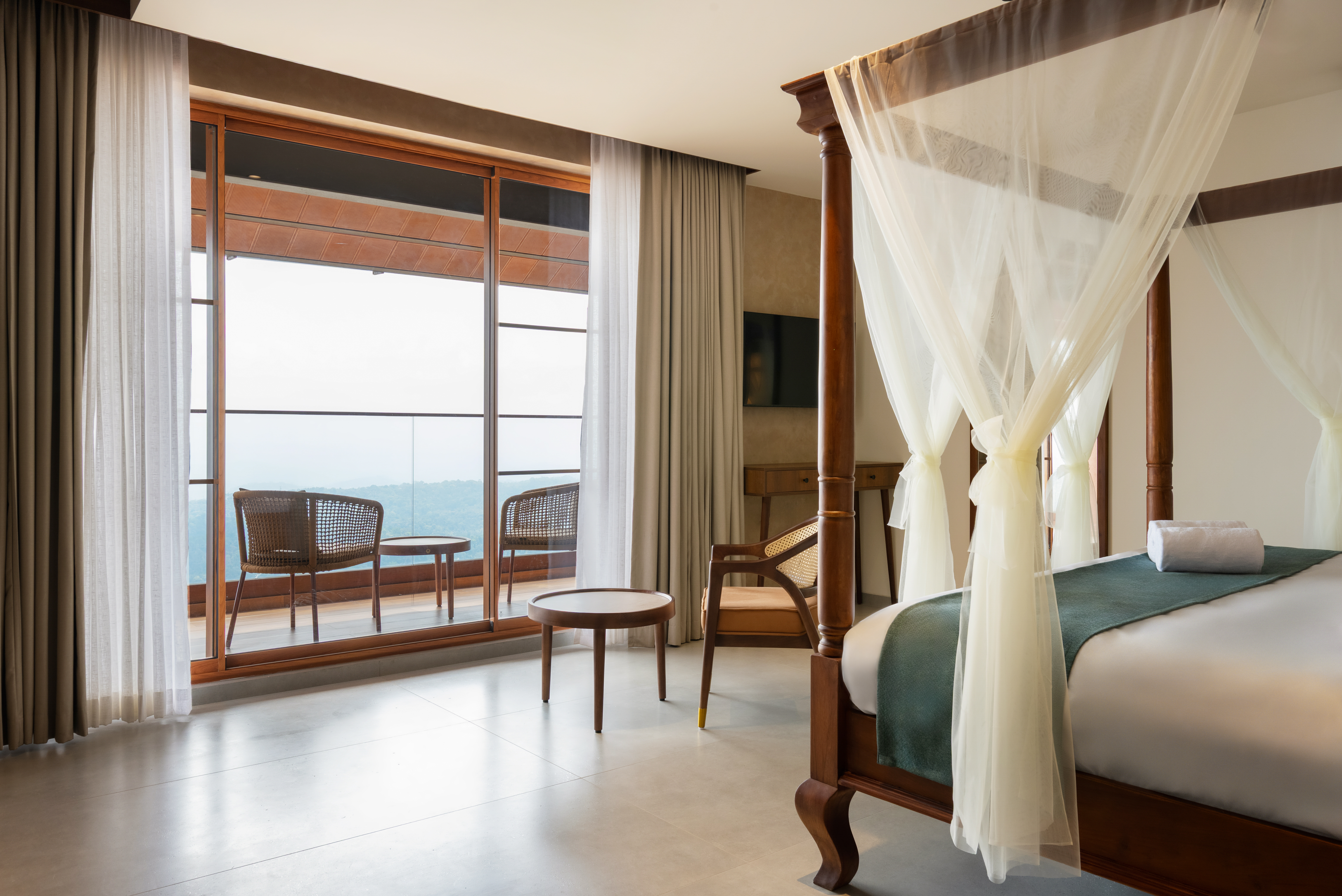 Outdoor nature-inspired dining at Olive Woods Munnar