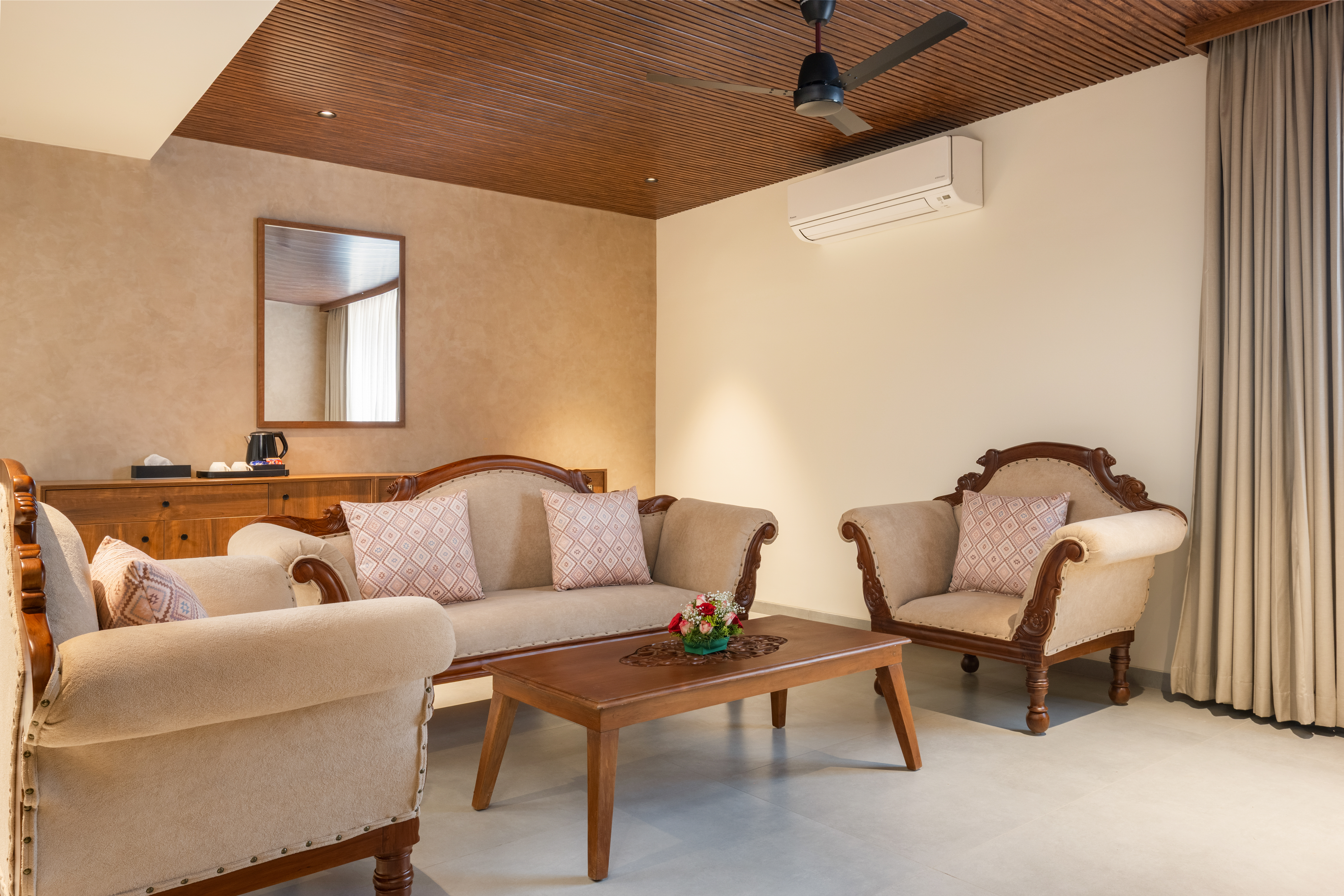 Outdoor nature-inspired dining at Olive Woods Munnar