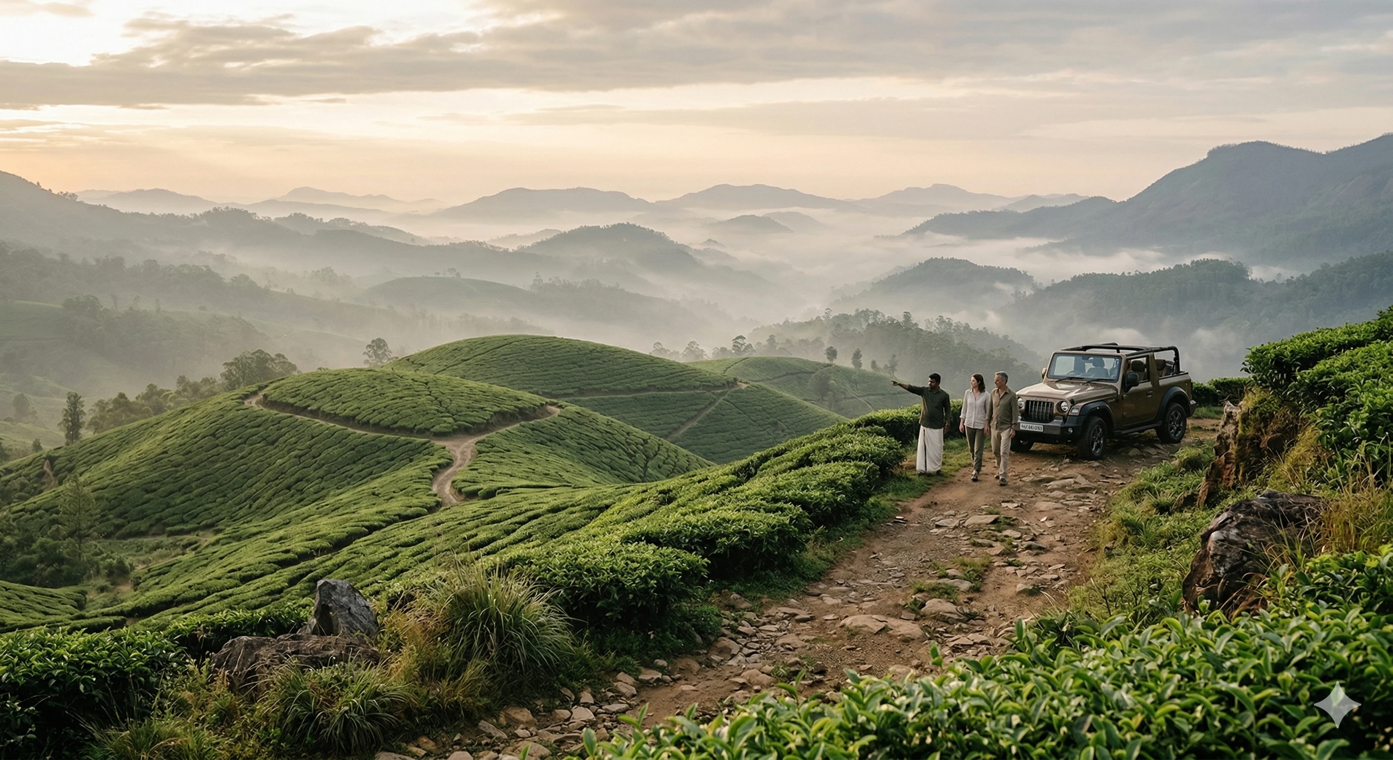 Kolukkumalai Jeep Safari near Olive Woods Munnar